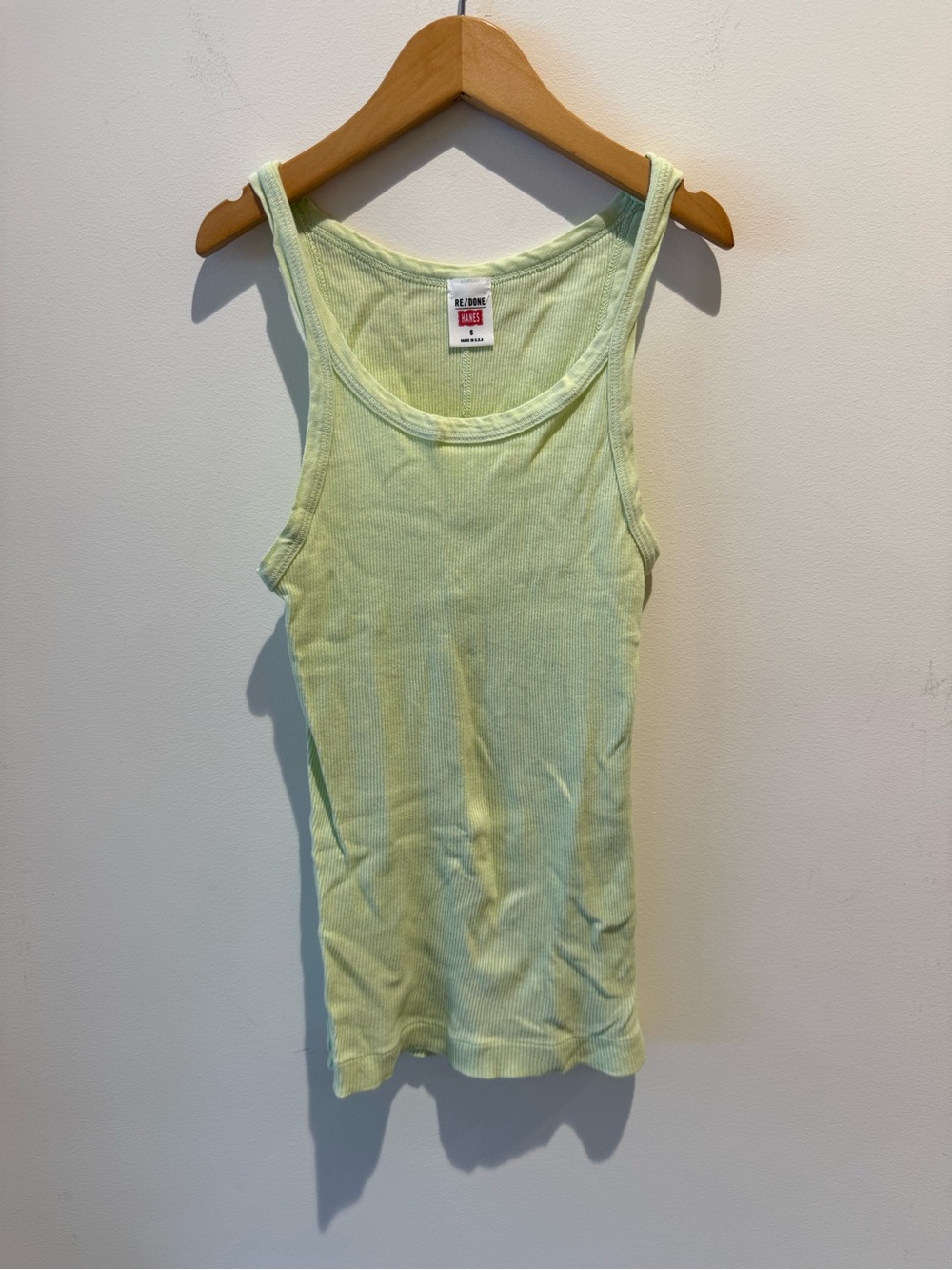 Re/Done X Hanes Colorful Ribbed Tank size Small